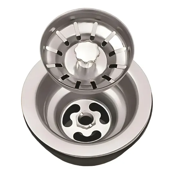 Válvula Americana De Inox 3 1/2 + Cestinha Pia Cozinha Cuba