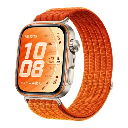 Smartwatch Huawei Watch Fit 5 Pro Tela Fullview Amoled De 1,92 Vidro De Safira Mini Treino Bateria Com Até 10 Dias 64 Gb Gerenciamento Da Saúde Ecg Compatível Com Ios E Android Laranja