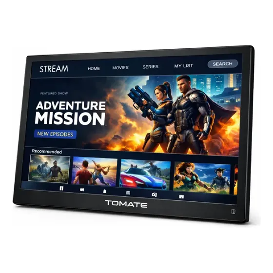 Monitor Tv Digital Portátil 14  Smart Led Hdmi Usb Mtm-1412
