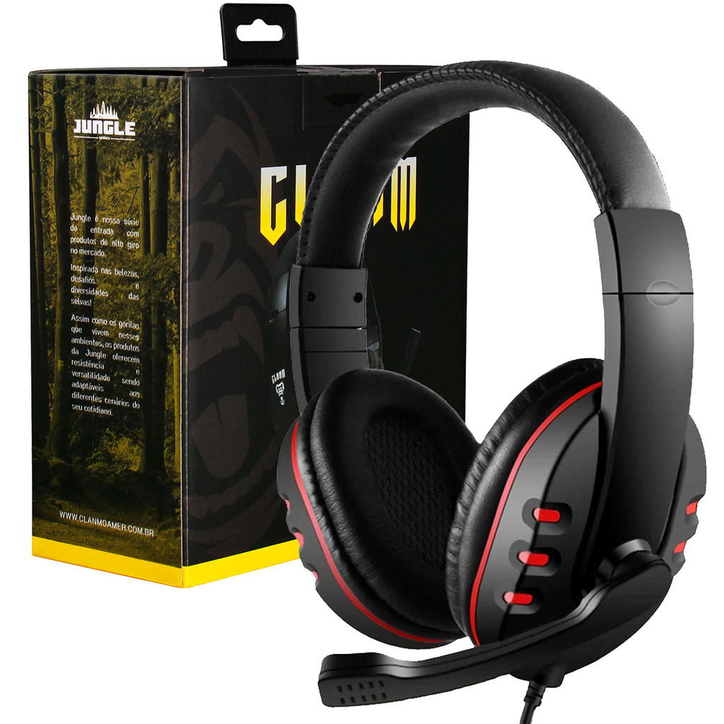 Headset Fone Gamer de ouvido com microfone Para PC Ps4 XBOX Computador