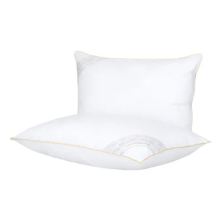 Kit Travesseiro 50x70cm Buddemeyer Toque de Pluma Algodão Branco 2 peças