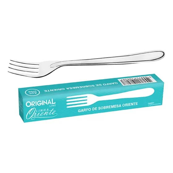Garfo Sobremesa Aço Inox AGourmet Kit 48 Profissional Inoxidável