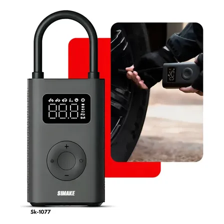 Mini Compressor Digital Rezzet Bomba De Encher Pneus Portátil Para Carro Bicicleta Motocicletas Cor Preto Com Calibrador