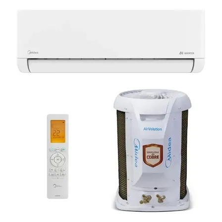 Ar Condicionado Split Hi Wall Midea Airvolution Inverter 9.000 Btus Frio R-32