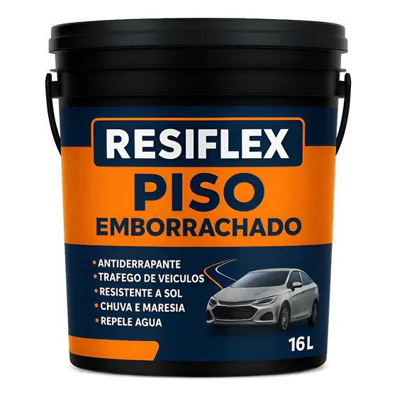 Tinta Resiflex Antiderrapante Emborrachada Piso 16 Litros