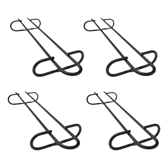 4 Suporte Porta Taças 30cm Armário Adega Bar Suspenso Preto