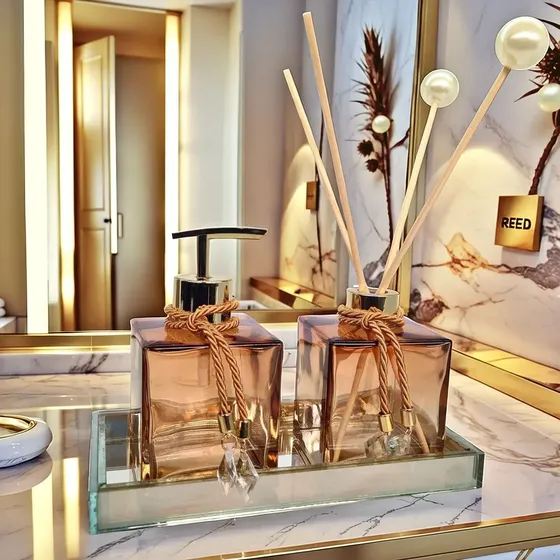 Kit Lavabo Vidro Branco Pintado Banheiro Clean E Leve