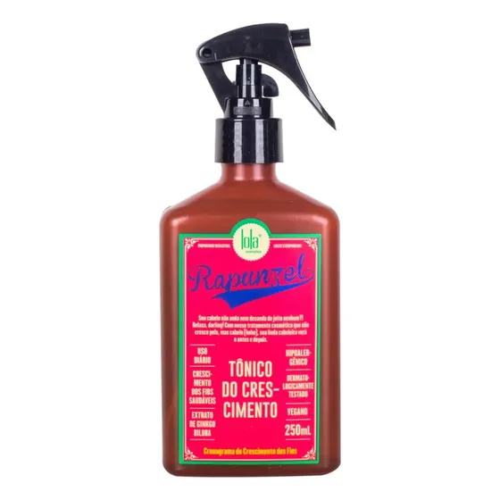 Tônico Capilar Rapunzel Lola Cosmetics 250ml Crescimento Capilar