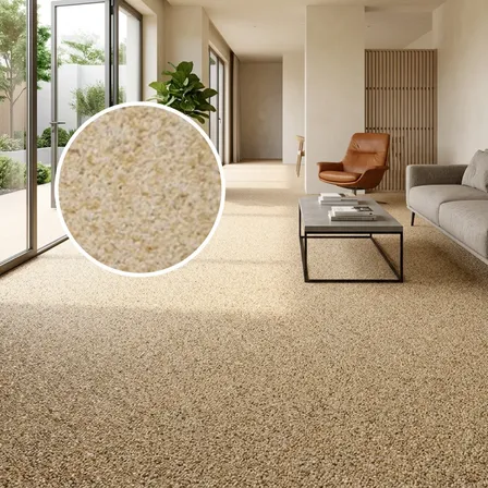 Piso Fulget Pedras Naturais 20kg  Área Interna E Externa Palha Brilhante