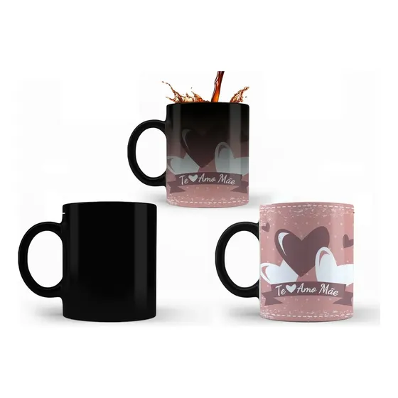 Caneca Mágica Presente Mãe Te Amo Aniversário Dias das Mães Criativo Achadinhos Seu Amor é tudo pra mim!