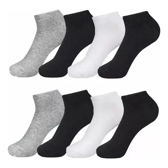 Kit 9 Pares Meia Escolha De Cores Cano Curto Soquete Premium