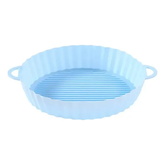 Forma De Silicone Redonda Para Air Fryer Reutilizá