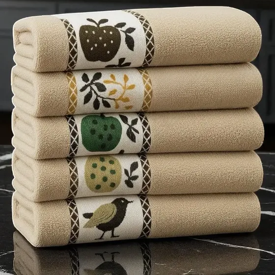 Kit 10 Pano De Prato 45x70 Toalha De Cozinha Jacquard Luxo