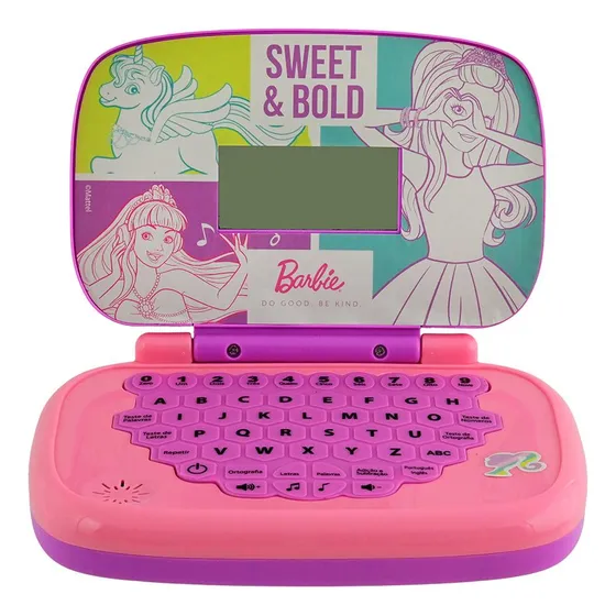 Laptop Infantil Educativo Bilíngue Barbie Candide