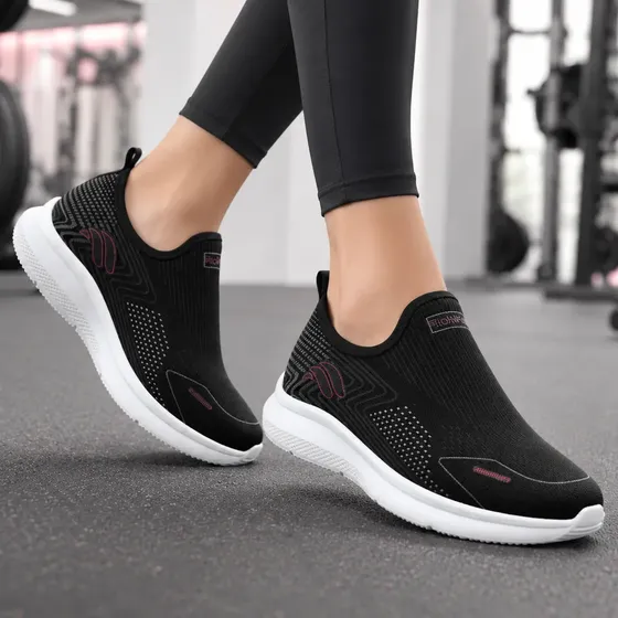Tenis Feminino Ortopédico Calce Fácil Caminhada Academia W38