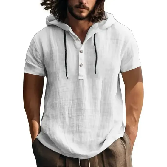 Camisa De Moda Masculina Camiseta De Praia De Manga Curta