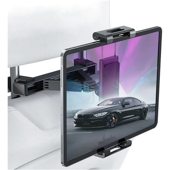 Suporte Universal para Tablet e Celular Encosto de Banco do Carro Erufale, Rotação 360°, de 14 a 27cm