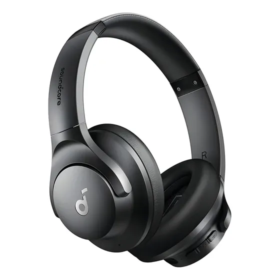 Fone de Ouvido Bluetooth soundcore Q20i da Anker, ANC Híbrido Ativo, 60H,Áudio Hi-Res Graves Potentes, Cancelamento de Ruído Headphone Bluetooth Over Ear, Personalização de Som via App, Preto
