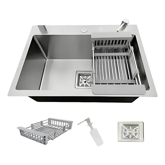 Cuba Gourmet Homefy Quadrada Aço Inox 304 Escovada 60x40cm Acessórios