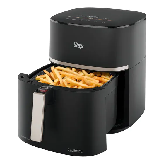 Fritadeira Elétrica Sem Óleo WAP Air Fryer Mega Digital 7,1L 1700W 127V