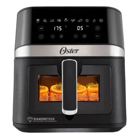 Fritadeira digital sem Óleo Oster Diamondtech 6L 220V CKSTAF60WDDF-057