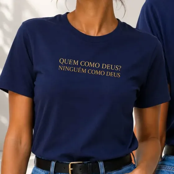 Camiseta Feminina Devoção São Miguel Arcanjo Fé Católica