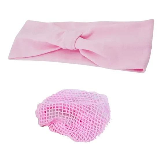 Kit Rede Para Coque + Faixa Cabelo Cabeça Ballet Balé Dança