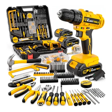 Parafusadeira Furadeira De Impacto 21v Sem Fio Amarelo 127/220v 60hz