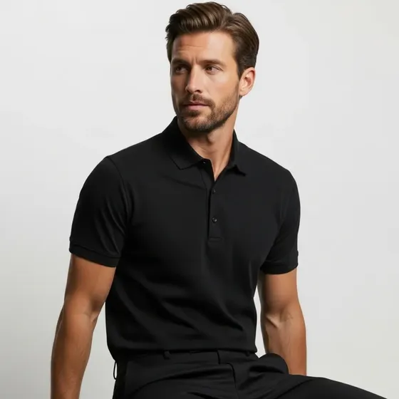 Camiseta Camisa Polo Piquet Algodão Pima Peruano Elastano