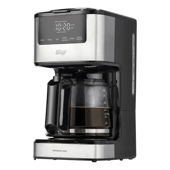 WAP WCD1500 Cafeteira Digital 1,5L Timer Automática