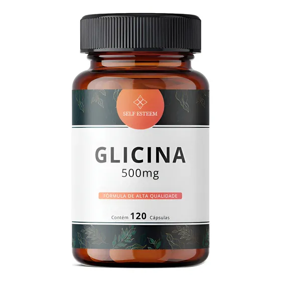 Glicina 500mg 120 Cápsulas - Mais Vendido