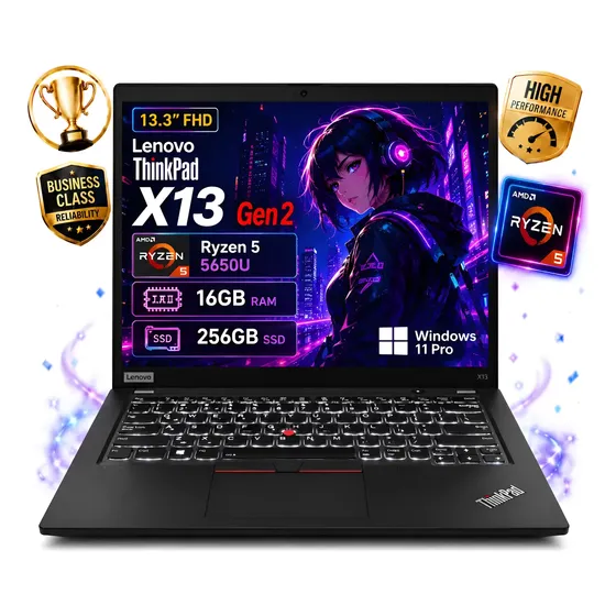 Notebook Lenovo Thinkpad X13 G2 Ryzen 5 5650 16gb 256gb Ssd (Recondicionado)