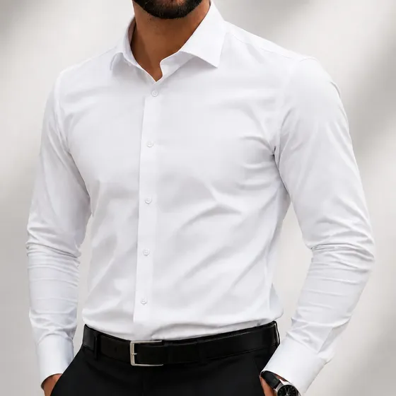 Camisa Social Masculina Manga Longa Passa Fácil