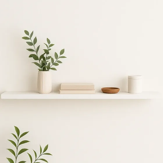 1 Prateleira 120x20 Mdf Branco Com Suporte Invisivel