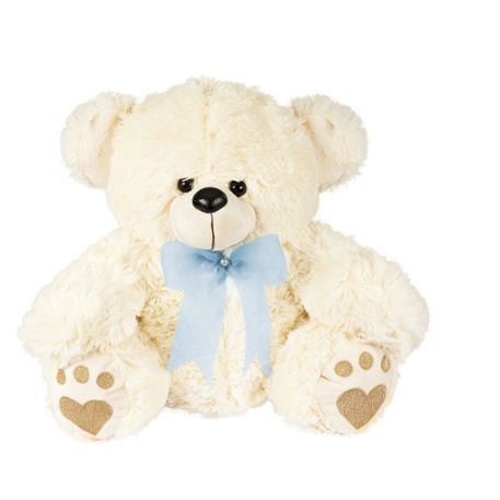 Urso De Pelúcia Baby 30 Cm - Escolha Cor Do Laço - ENFEITE - BRINQUEDO