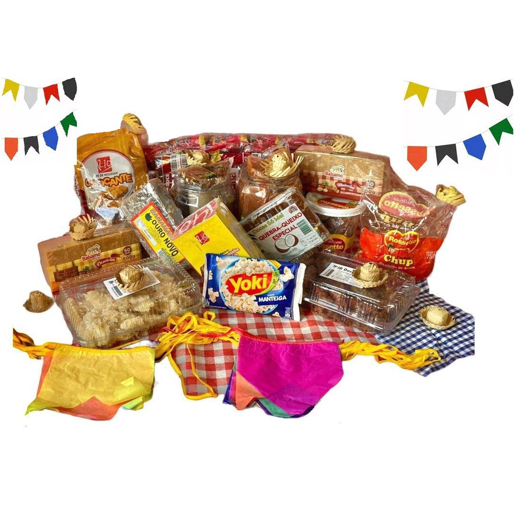Festa Junina Doces Típicos C/25 Itens- Para 1 a 2 pessoas