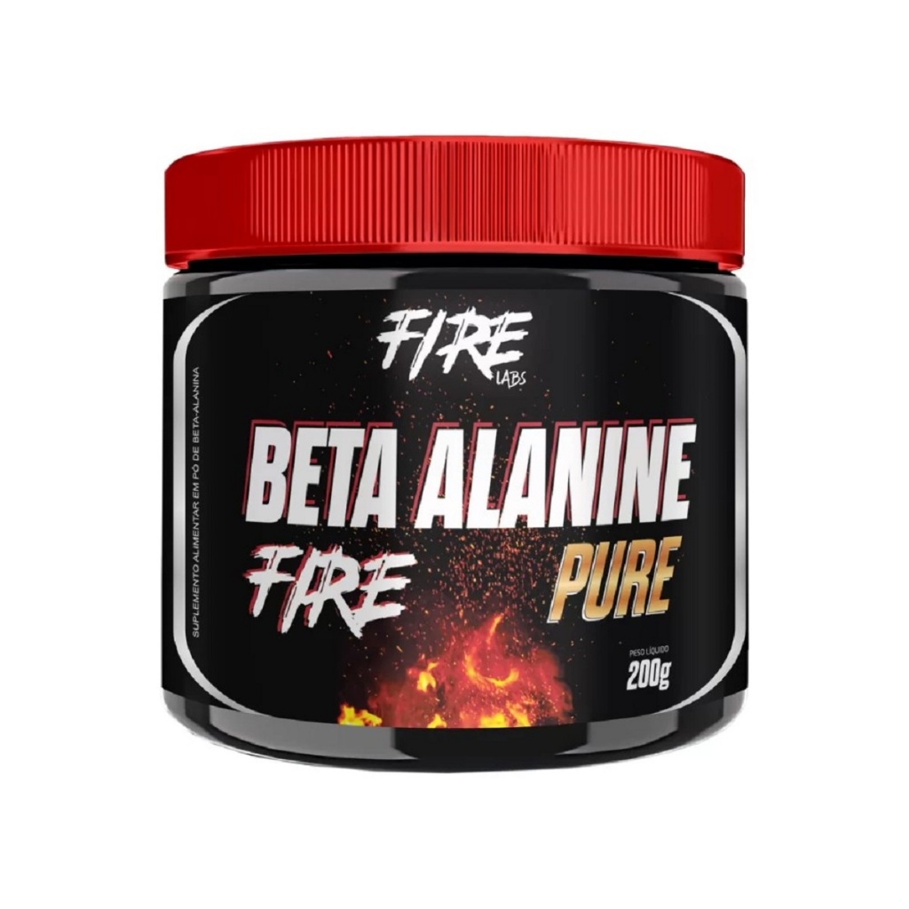 Suplemento em pó Beta Alanina Fire 100% Pure 200gr - Absolut Nutrition