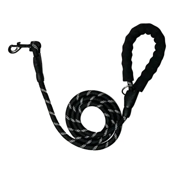 .9coleira Para Cães De 150 Cm, Coleira De Treinamento Preto