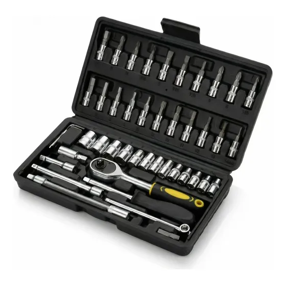 Kit De Ferramentas Combinadas Wassay H901 Profissional