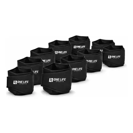 Kit Caneleira Peso Tornozeleira 1kg - 2kg - 3kg - 4kg - 5 Kg Preto