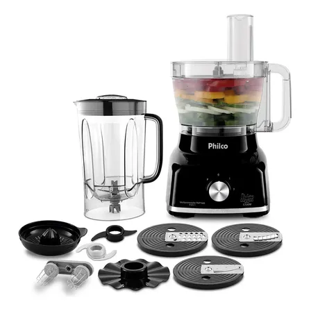 Multiprocessador Philco 1700W 9 em 1 Preto PMP1600P
