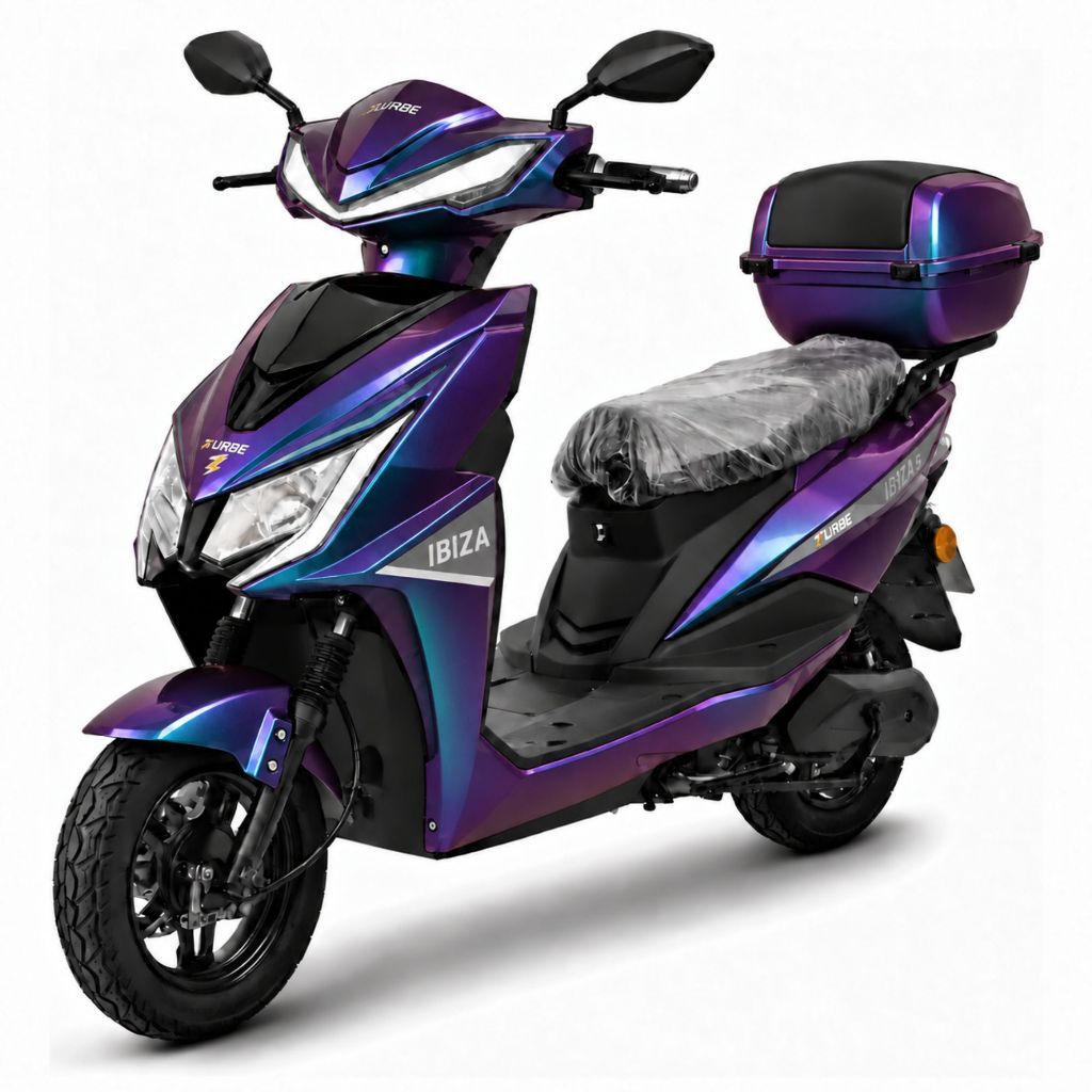 Scooter Elétrica Zurbe Ibiza 1000W Bateria LiFePO4 Removível 76.8V 23Ah Autonomia 50km 32km/h