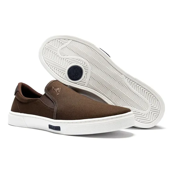 Tênis Sapatênis Masculino Polo Joy Original Slip On Casual