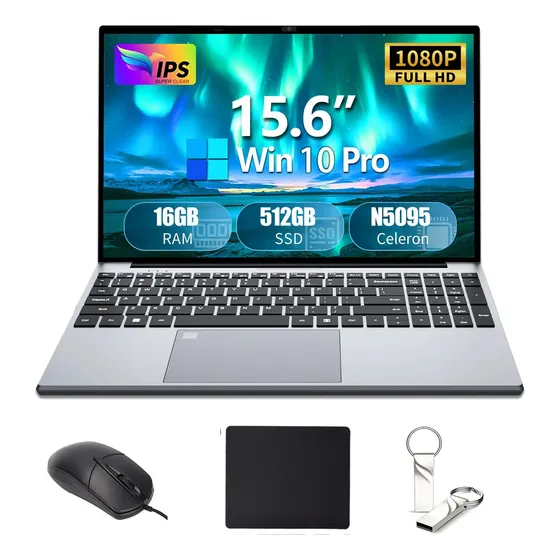 Notebook Xu156 Celeron N5095a 16gb Ram 512gb W10 15.6 Fhd