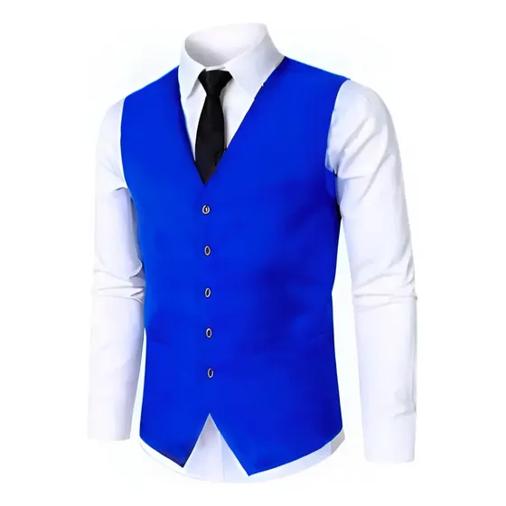 Colete Social Slim Oxford Para Ternos Masculino Promoção