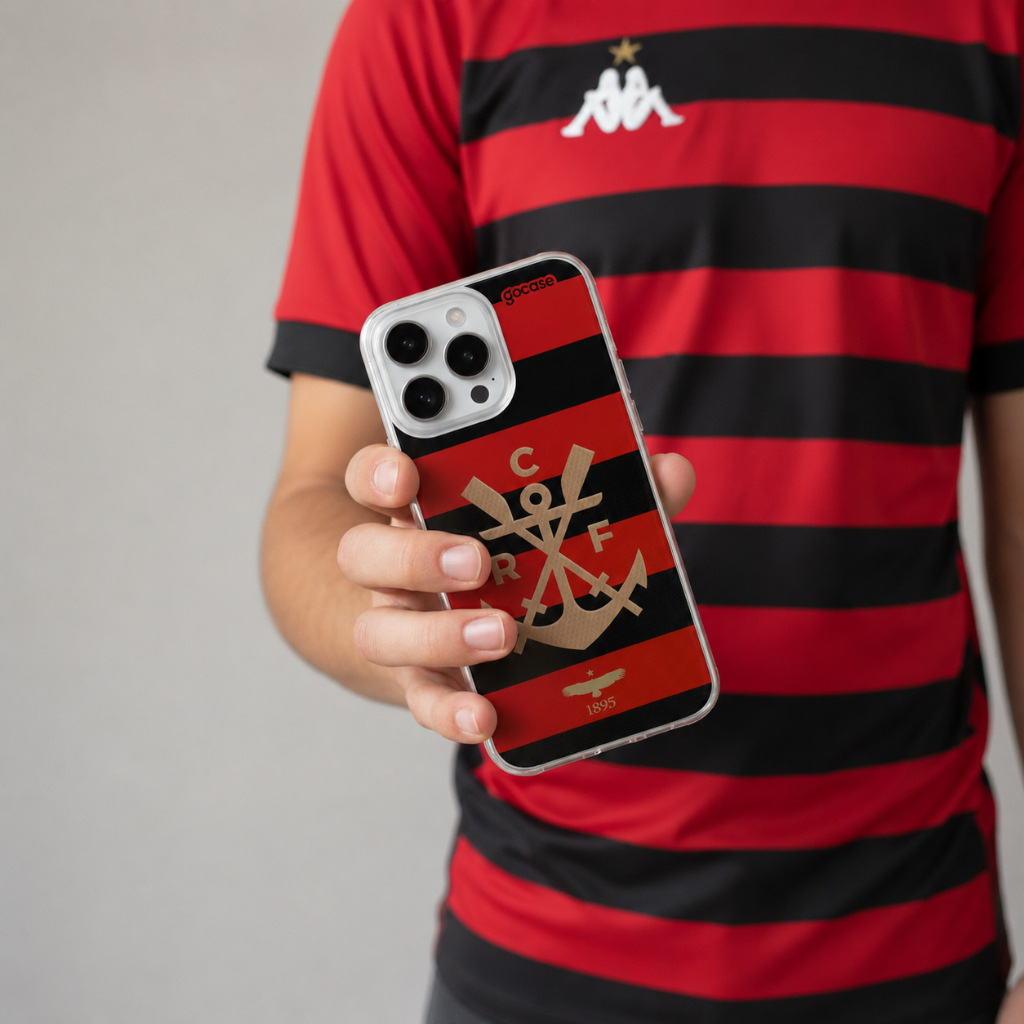 Capa Capinha Gocase Flamengo Origens 1895 - Modelos IPhones e Samsung (Escolha uma das estampas)