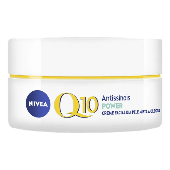 NIVEA Creme Facial Antissinais Q10 Power Dia FPS 30 50g, Reduz Rugas, Controla a Oleosidade, Cuidado Facial Diário, Pele Mista a Oleosa